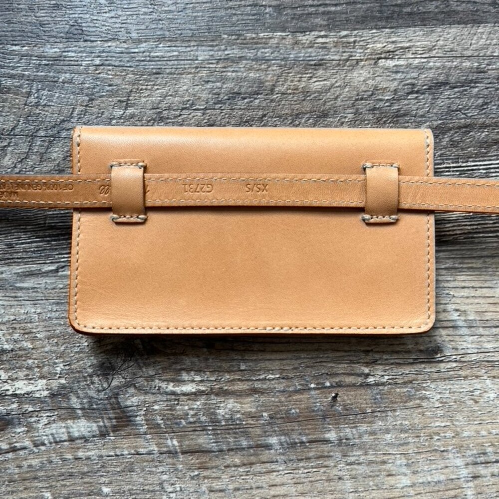NWOT Madewell Marfa Leather Belt Bag in Buff XS/S - Picture 3 of 4